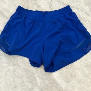 Lululemon Royal Blue Hotty Hot Low-Rise Lined Short 2.5” Size 8